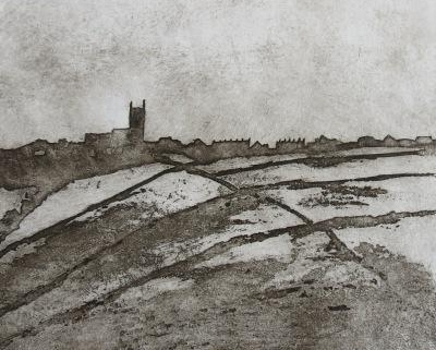 Etching of Heptonstall Church